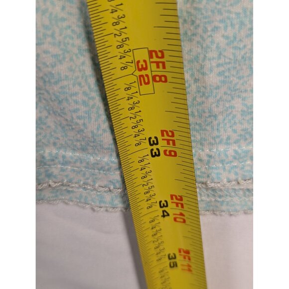 Miss Elaine Womens Light Blue Floral Short Sleeve Nightgown With Button Details - Picture 5 of 7